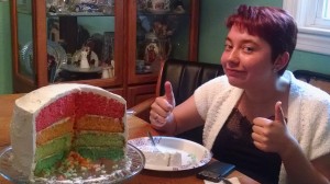 Rainbow Layer Cake